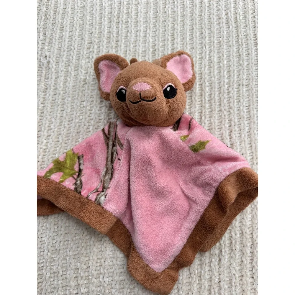 Bass Pro Shops Pink Camo Deer Baby Security Blanket Lovey Wildlife Artists 13x13